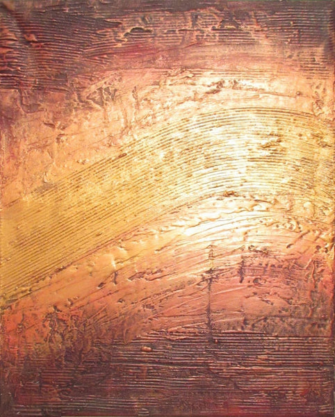 gold abstract painting " River of Gold " 3 sizes