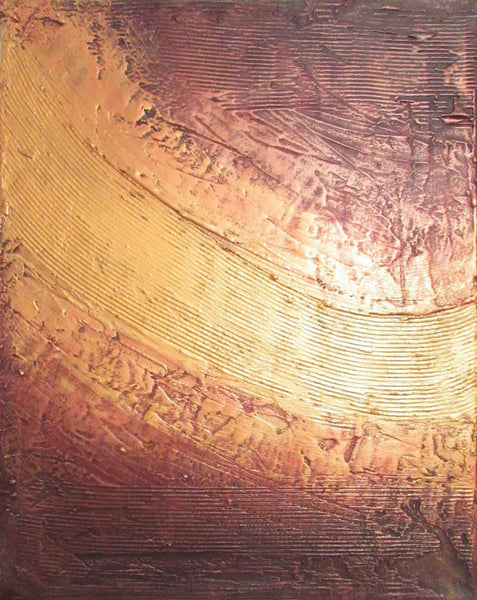 gold abstract painting " River of Gold " 3 sizes