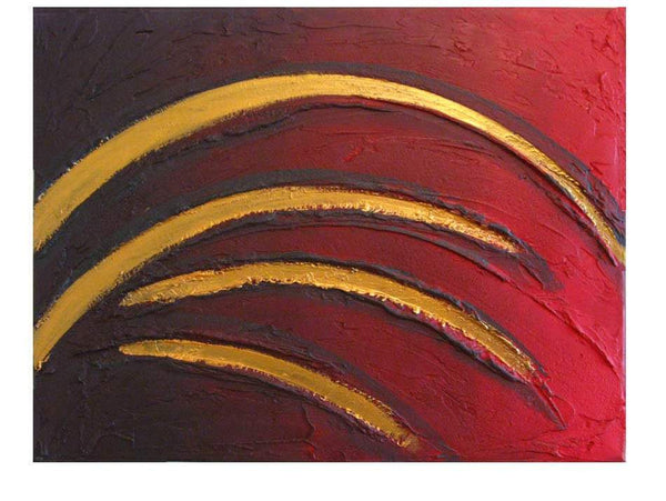oversized metal wall art large textured wall art Gold crescendo painting