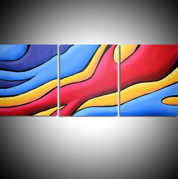 graffiti original decal 3 panel contemporary acrylic  three 3 big sizes