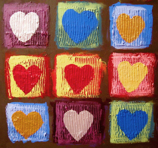 love heart paintings "Heart Anthology"