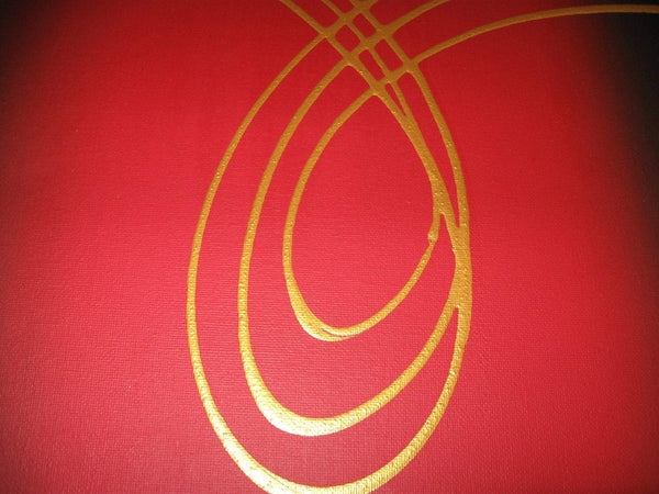 gold artwork close up metal wall art