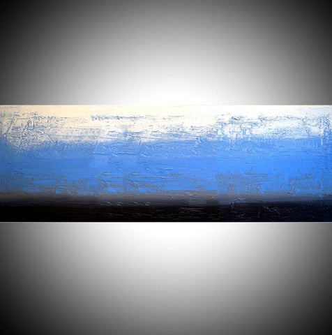abstract paintings for sale Ice Blue mixed media sculpture original abstract art uk