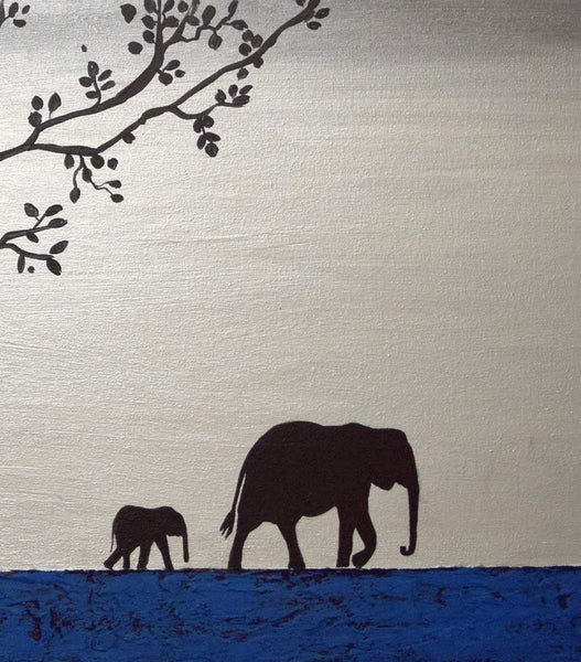paintings of elephants for sale on Silver Sunrise