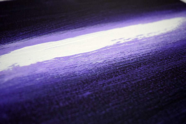 purple paintings contemporary art to buy  LARGE triptych art Leave a Light On