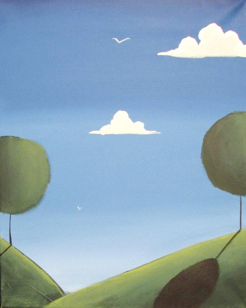 canvas tree pictures Life in Eden countryside paintings