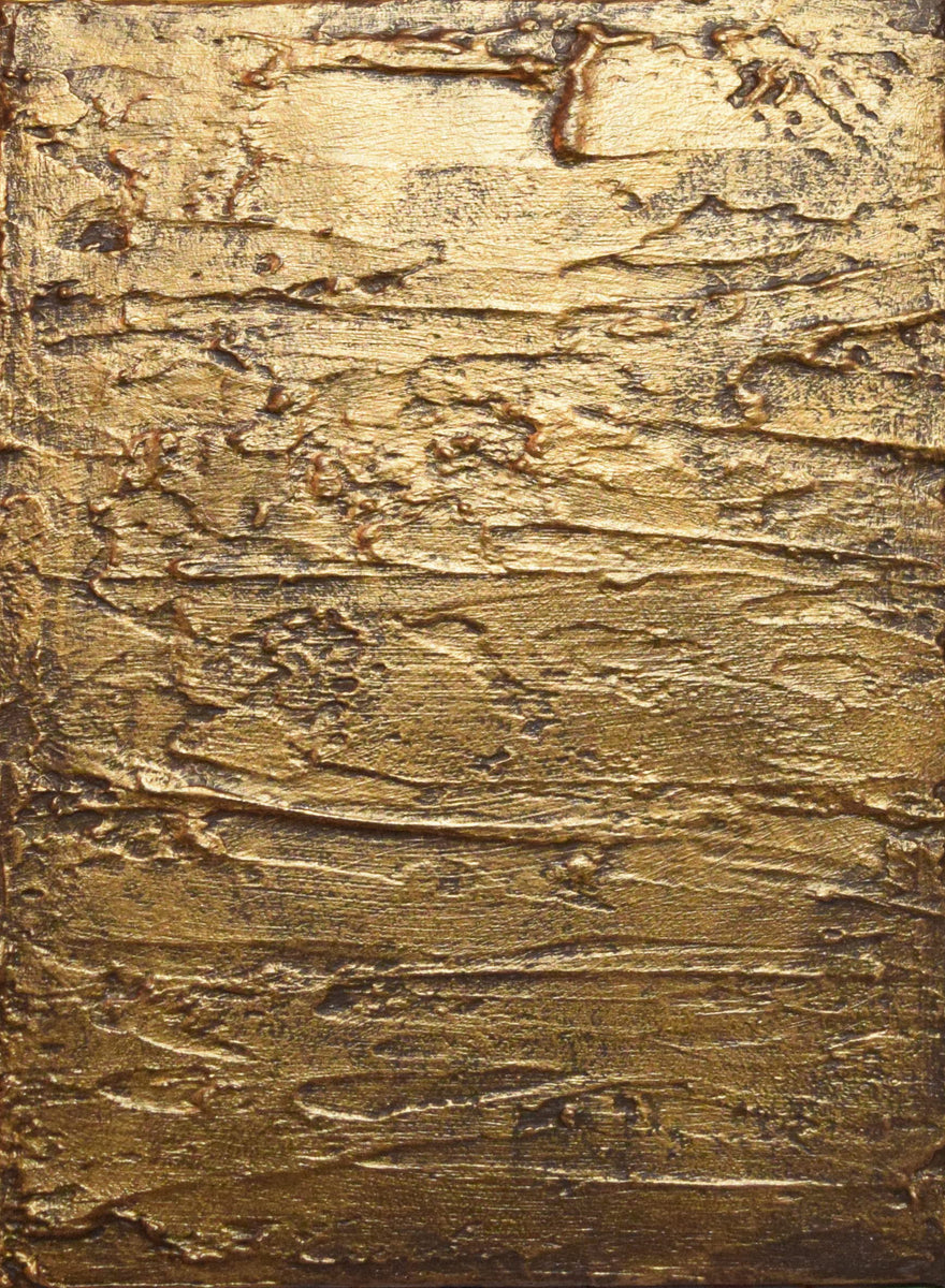 oversized metal wall art canvas triptych " Gold Triptych " beautiful a