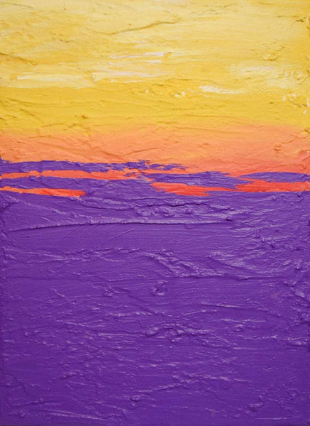 purple paintings large canvas wall art, in triptych style