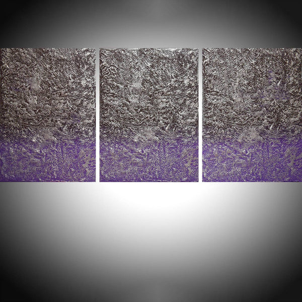 silver paintings and purple