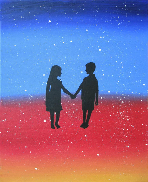 abstract paintings for sale original abstract art uk Star Struck valentines paintings