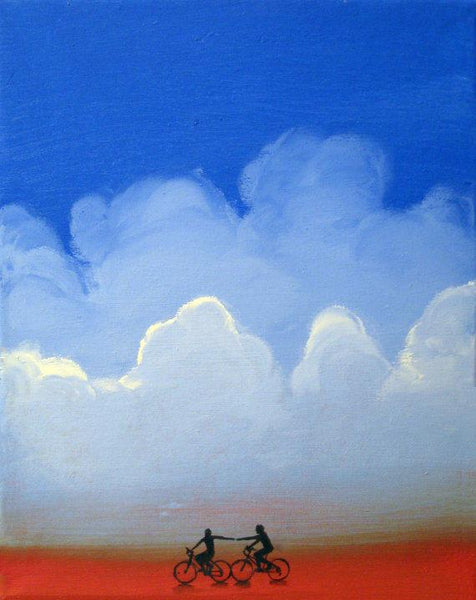 abstract love painting    Summer of love beachtime
