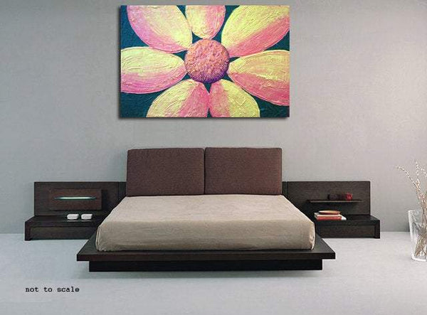 abstract paintings for sale Sunflower Sunshine semi abstract painting