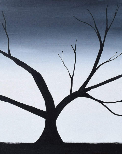 tree art black and white The Wild Wood tree paintings black and white