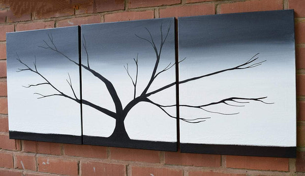 tree art black and white The Wild Wood tree paintings