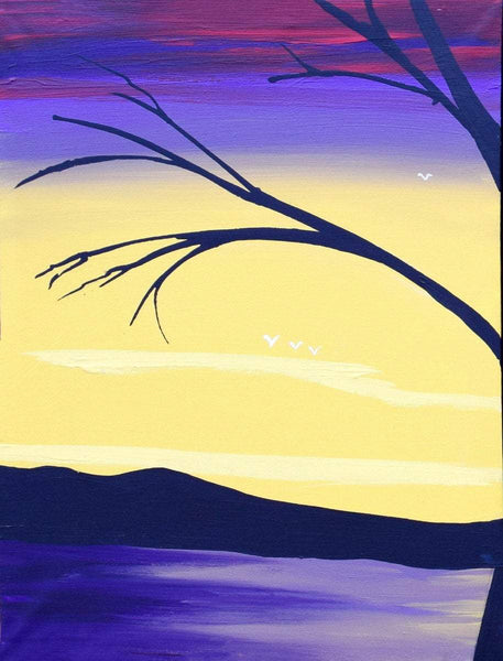 tree wall art " Lake of Peace " modern art for sale