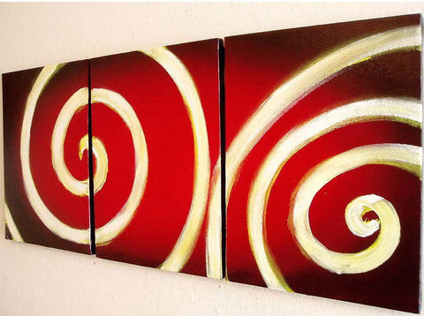 triptych wall art bullseye