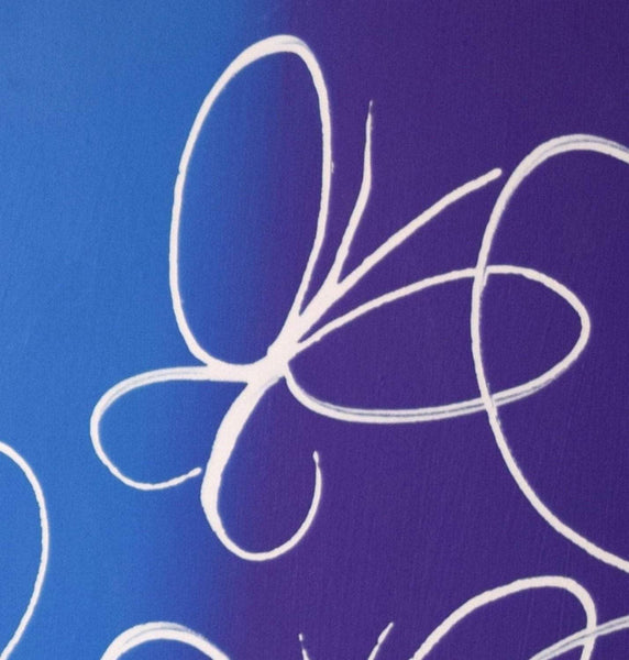 triptych canvas paintings " Buttefly Deligh " beautiful and colorful