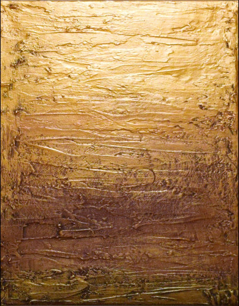 canvas triptych "Golden Decadence"  large wall art close up