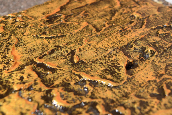 triptych painting for sale in impasto "Golden Glow "  wall art