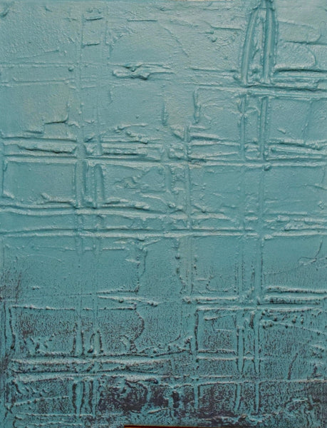 turquoise abstract painting