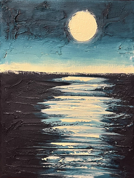turquoise abstract painting