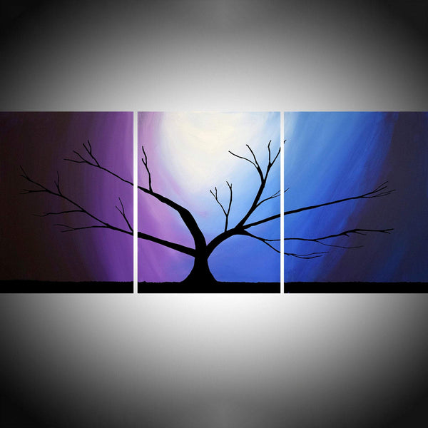 abstract tree painting Wilderness artwork landscape