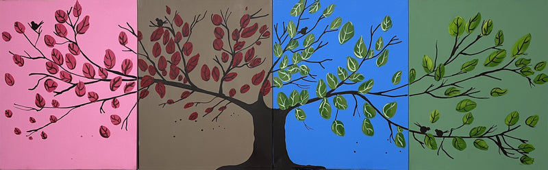 Quadriptych Quadriptych four panel painting