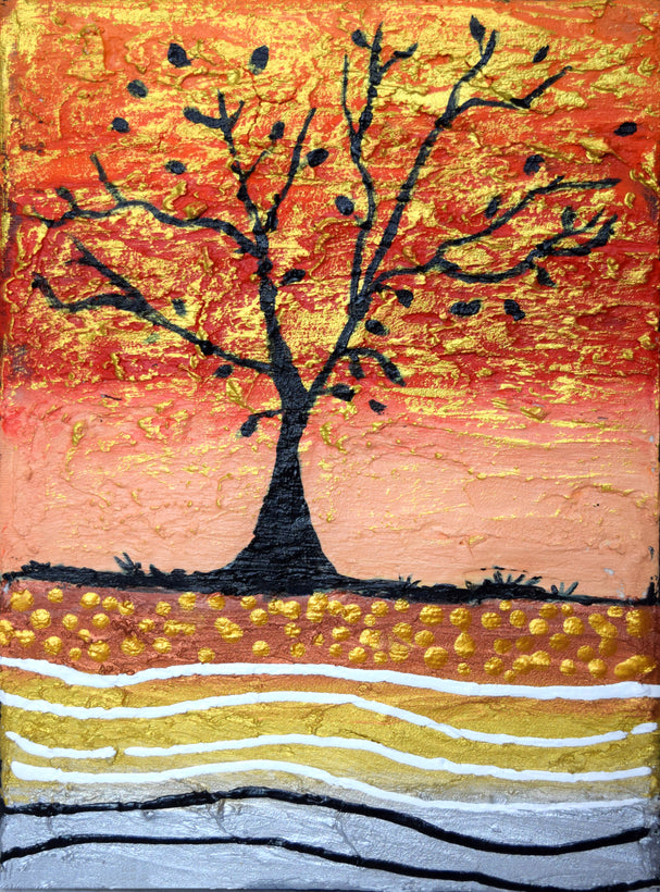 Abstract paintings by colour