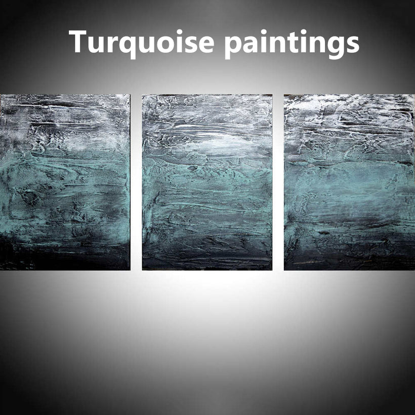 turquoise paintings