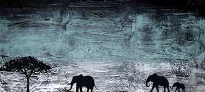 elephant painting cute animal art original abstract art uk