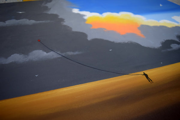 beach landscape angle painting