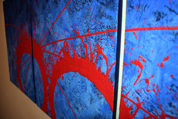 triptych wall art Blue Matter artwork landscape