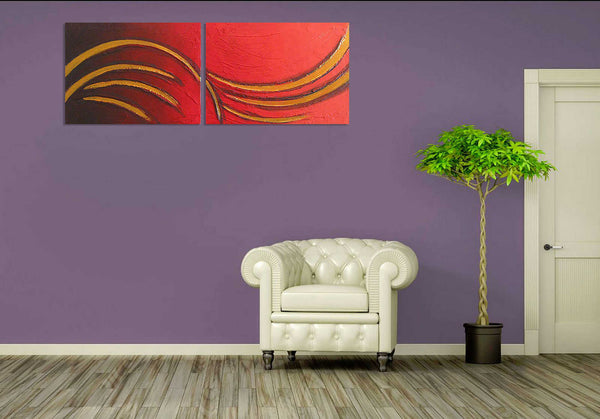 buy original artwork on purple wall