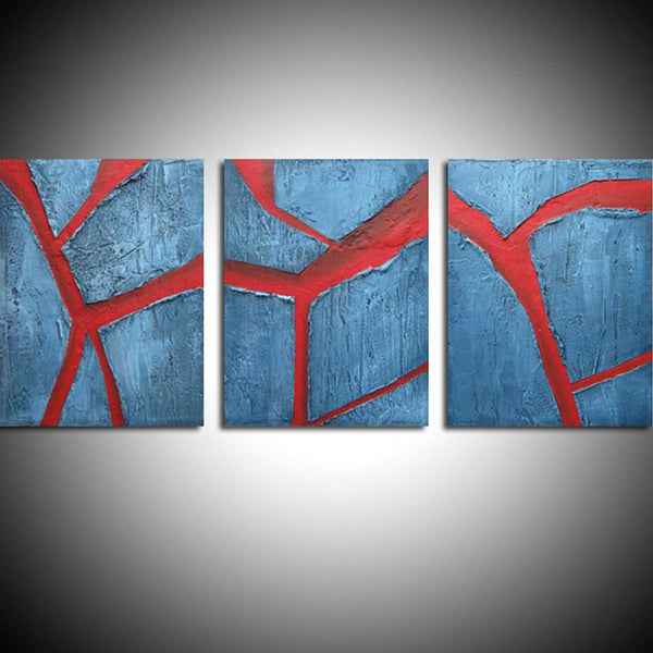 buy original artwork cracked blue