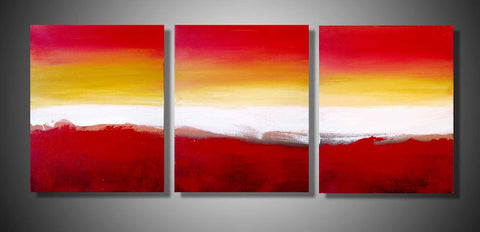 red abstract painting