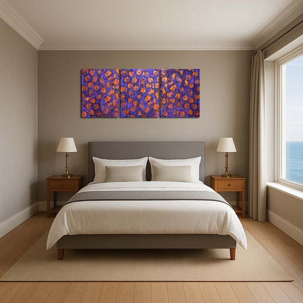 oversized metal wall art " Copper Tones " original abstract art uk