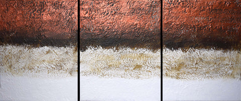 copper artwork triptych painting alt version