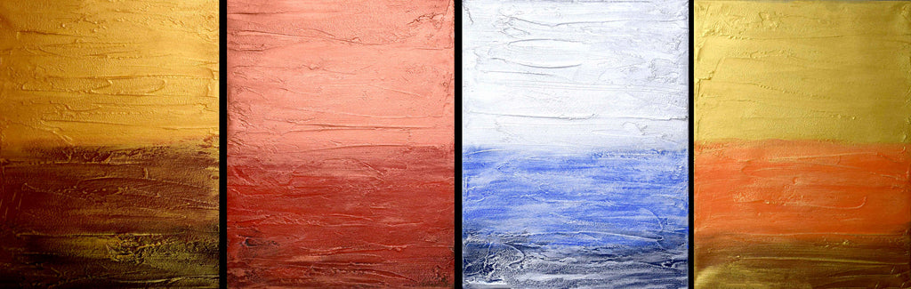 Quadriptych Examples quadtych 4 panel painting in beautiful colours quadriptych artwork