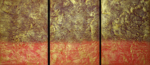 orange Infusion canvas triptych