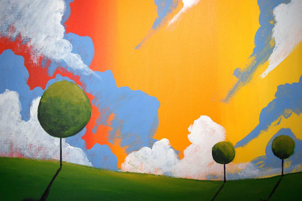 large paintings for sale close up of large canvas wall art in yellow orange