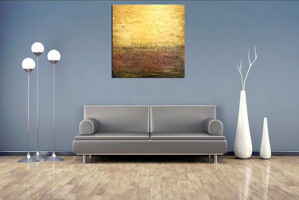 abstract painting for sale on grey wall