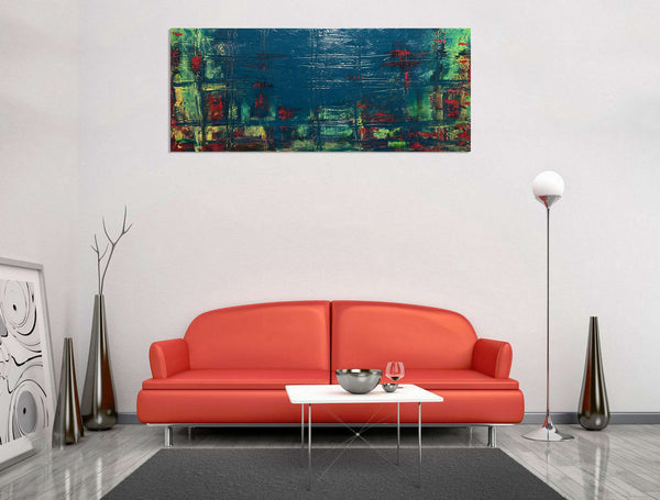 turquoise painting wall abstract paintings for sale