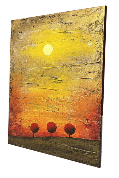 abstract paintings for sale gold red 