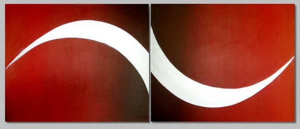silver paintings and red