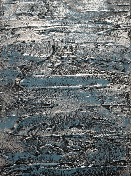 silver paintings close up