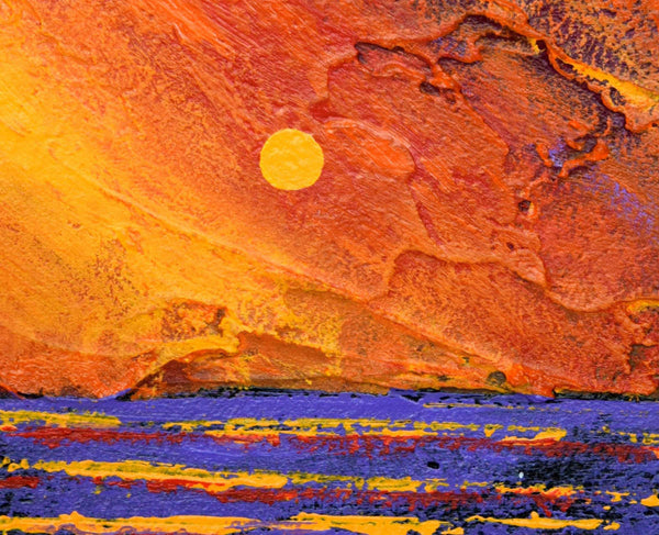 colourful landscape paintings orange
