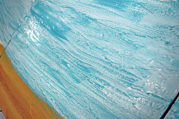 turquoise painting close up angle