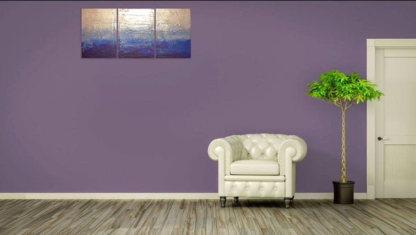 Extra Large Wall Art for Living Room on purple wall