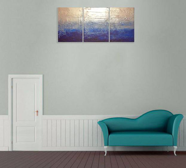 Extra Large Wall Art for Living Room on grey wall