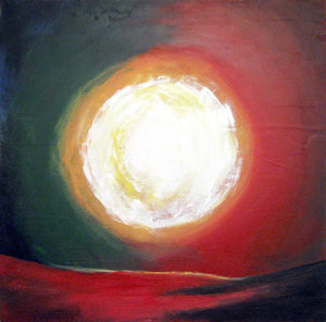 landscape sunset painting original abstract art uk A moment of sun , contemporary art for sale